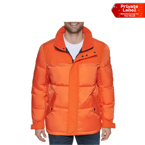 Thick <b>Padded</b> Cold Weather Puffer Jacket Mens Casual Warm <b>Coat</b> Extreme Freeze Protection Puffer Jacket Mens Insulated Outerwear - Product Image 1