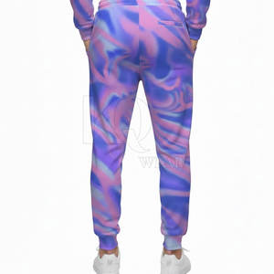 Survêtement pour homme en tissu léger haute performance, finition lisse et imprimé intégral accrocheur - Product Image 6