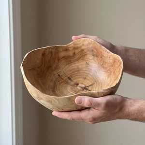 Bandeja de Servicio Acrílica de Lujo Personalizada para Hotel, Bandeja de Madera Marrón con Cuentas Decorativas, Tazones para Ensalada Estilo Rústico - Product Image 4