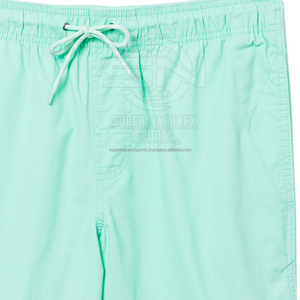 Pantalones cortos para hombre, cómodos, con cintura elástica, patrón sólido, lona, estilo informal, venta al por mayor en línea, ligeros - Product Image 6