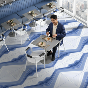 Carreaux de sol et de mur en porcelaine brillante modernes de 20 mm, 600x1200 mm, pour piscine et salle de bain, design d'intérieur contemporain pour hôtel - Product Image 5