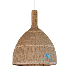 Abat-jour de plafond en jonc de mer hautement recommandé, abat-jour suspendu en fibre naturelle durable - Product Image 1