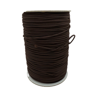 No.21 dark brown 1.2mm 288 yards <b>Braided</b> <b>Cord</b> Elastic 100% Nylon High Tenacity Eco-Friendly Bungee Rope for Home Textile - Product Image 1