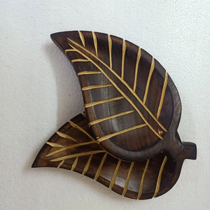 Support à encens vintage en bois sculpté à la main, brûleur de parfum pour la décoration des temples et la méditation yoga - Product Image 2