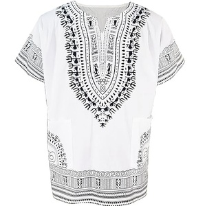 Blusa Étnica Tradicional Dashiki, Camisa Modesta, Larga, Holgada, Oversize, Kaftán para Festivales, Camisetas Africanas Dashiki - Product Image 1