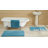 Customised Modern Handcrafted Annaise Micro Plush 100% Polyester Machine Washable Solid Pattern 4 Piece Bathroom Rug Set - Product Image 3