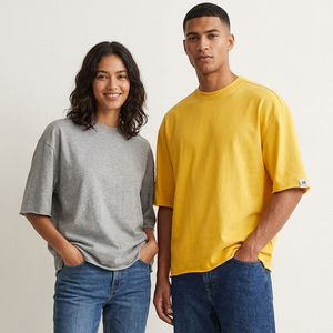 เสื้อยืดคอกลมแขนยาวทรงหลวมสไตล์ฤดูร้อน ผ้าฝ้าย 100% ทรงโอเวอร์ไซส์ แฟชั่นสำหรับผู้ชายและผู้หญิง ใส่ได้ทั้งชายและหญิง - Product Image 1