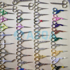 Stainless Steel Gold Chicken Shaped Handle Straight Embroidery <b>Scissors</b> for Thread Cutting <b>Sewing</b> and Needlework - Product Image 4