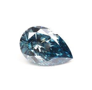 Diamants de laboratoire cultivés éthiques tendance, bleu fantaisie, 1,45 ct, taille poire, HPHT CVD, E VVS VS IGI, pour bijoux en vrac - Product Image 4