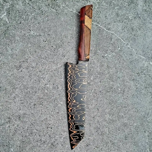 Couteau de Chef LEGACY BLADES en Acier Damas Forgé à la Main, Tranchant comme un Rasoir, Manche en Bois de Palissandre, Moderne, Ambidextre, Fournisseur d'Usine - Product Image 6