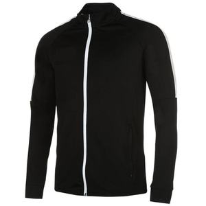 Conjunto Deportivo Personalizado para Hombre, Color Negro y Blanco, Corte Ajustado, Transpirable, Ecológico, Reversible, Chaqueta con Cremallera Completa y Pantalones Deportivos - Product Image 3