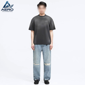 Custom Made New Trendy <b>Men's</b> Casual Wear Short Sleeve Top Wholesale Rate Breathable Sportswear Stylish Acid <b>Wash</b> T-Shirts - Product Image 5