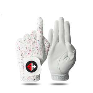 Ergonomic Golf <b>Glove</b> Soft Touch Real Leather Flexible Design <b>Moisture</b>-Wicking Sports Gear for Enhanced Club Control and Feel - Product Image 1