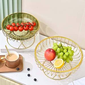 Newly Stylish Kitchen Ware <b>Fruits</b> <b>Storage</b> Container Metal Basket Newly Design Top Selling Custom Large Size Table Ware Party Use - Product Image 3