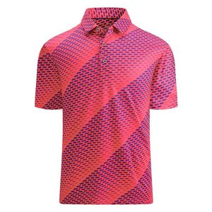 Camisas con Logotipo Impreso Digital Personalizado en la Parte Delantera, 100% Poliéster Tejido, Manga Corta, Secado Rápido, Tallas Grandes, Estilo Casual con Botones para Hombre - Product Image 2
