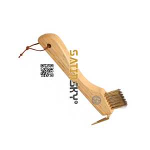 Lincoln Deluxe Hoof <b>Pick</b> Traditional Style Wooden <b>Handle</b> Stainless Steel Manual Factory Direct Supplier Hot Sale - Product Image 3