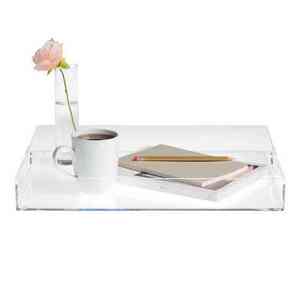 Trending Acrylic Display Serving Storage Tray For Tea Coffee Breakfast Customized <b>Clear</b> Lucite Tray For Home &Coffee <b>Table</b> Decor - Product Image 2