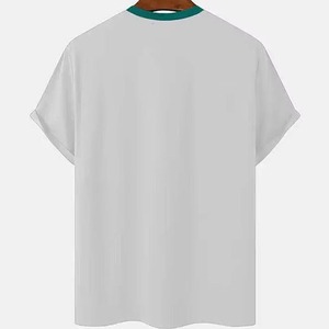 T-shirt Homme Personnalisé avec Logo OEM, 100% Coton, Col Rond, Manches Courtes, Mode Estivale Décontractée, Promotionnel, Vente en Gros, Séchage Rapide - Product Image 4