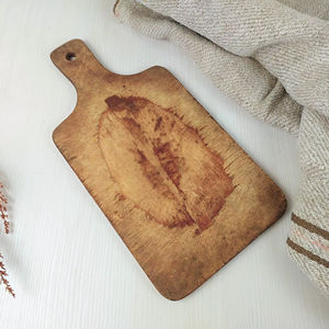 Planche à découper rectangulaire vintage en bois avec poignée, en bois massif, style rustique, décoration de cuisine, plateau de service pour la maison et la cuisine - Product Image 1