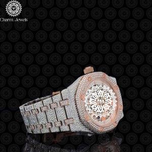 Reloj de Lujo Charm Jewels de Acero Inoxidable, Caja Redonda de 38 mm, Cristal de Zafiro, Movimiento de Cuarzo Analógico, Cierre Plegable, Moda Femenina - Product Image 2