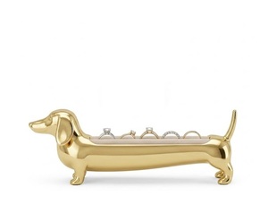 Premium Gold <b>Elephant</b> Ring Holder Jewelry Stand Decorative Long Animal Figurine with Rings Elegant Organizer & <b>Gift</b> for Women - Product Image 2