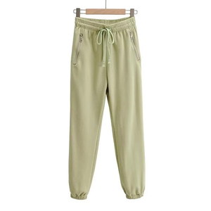 Unisex High-Waist Elastic Jogger Trousers Zipper Pocket Cotton Fleece Sweatpants Plus Size Hip Hop Style Cargo Breathable - Product Image 3