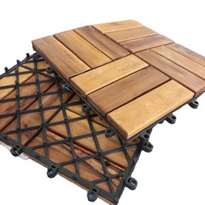 Baldosas de Madera de Acacia Encajables, Resistentes al Agua, para Suelos de Patio Exterior - Product Image 2