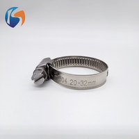 Collier de serrage à vis sans fin en acier inoxydable 304 de type allemand pour l'automobile