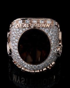 Anillo de Campeonato Personalizado de Plata de Ley 925 con Moissanita de Corte Brillante VVS Color D y Engaste Pavé, Estilo Hip Hop para Ganadores - Product Image 4