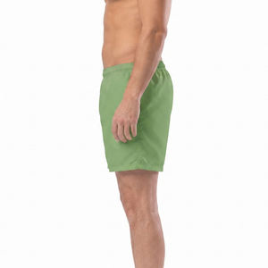 Pantalones Cortos Deportivos para Hombre, Estilo Elegante y Atrevido, Hasta la Rodilla, Precio Económico, 140 GSM, Corte Holgado, Color Verde Lorito - Product Image 3