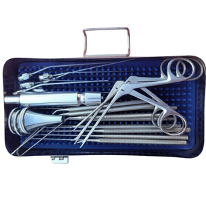 Juego de Instrumentos Quirúrgicos Manuales de Acero Inoxidable de 29 Piezas para Myringotomía y Myringoplastia ENT WORLD PRECISION SURGICAL, con Certificación CE - Product Image 2