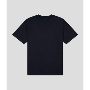 T-shirts pour hommes de haute qualité 100% coton, logo personnalisé, t-shirt noir surdimensionné, vêtements streetwear unis, vêtements de rue de haute qualité OEM - Product Image 1