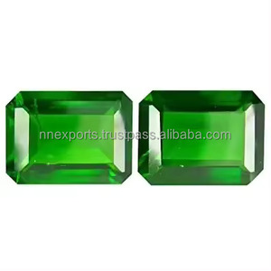 5x7mm naturel Chrome Diopside facettes octogone coupe pierres précieuses calibrées en vrac produits exclusifs faits à la main du fournisseur régulier - Product Image 3