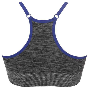 Sujetador deportivo sin costuras para mujer, soporte medio, color liso, transpirable, elástico, para yoga, fitness, ropa deportiva, top para gimnasio - Product Image 5