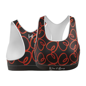 Sujetador deportivo con espalda cruzada y estampado floral para mujer de talla grande, soporte medio, para yoga y ropa deportiva, transpirable, de elastano y poliéster, top sin costuras - Product Image 4