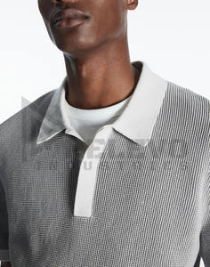 T-shirt thermique à manches longues double couche de haute qualité 100 % coton, broderie personnalisée, tricot gaufré épais 220 g/m² pour homme, course et entraînement - Product Image 6