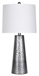 โคมไฟตั้งโต๊ะโลหะสไตล์มินิมอลทันสมัยพร้อมโคมผ้าตกแต่ง สำหรับใช้ในห้องนอนและห้องนั่งเล่น - Product Image 3