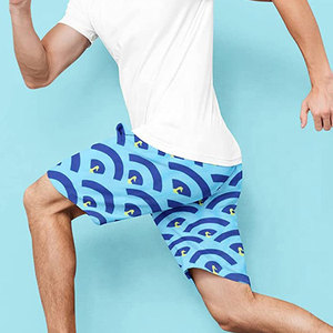 Shorts de jogging pour hommes avec cordon de serrage et poches latérales, imprimés par sublimation, shorts de plage et de natation respirants à séchage rapide, shorts de fitness - Product Image 3