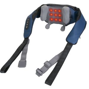 Massaggiatore Elettrico per Collo e Spalle con Luce a Infrarossi e 3 Modalità di Massaggio, Cuscino Shiatsu con Funzione Impastante e Aggroggiante - Product Image 1