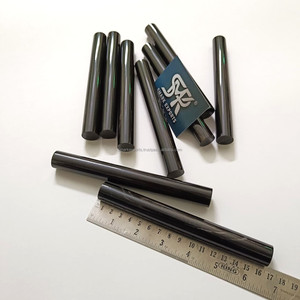 Belle ébauche de cylindre de rouleau de corne de buffle noir pour l'artisanat de bijoux de matériel de manche de couteau et les projets de tournage décoratifs - Product Image 3