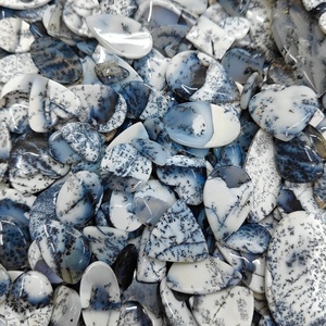 Lot de cabochons d'opale dendritique naturelle, vente en gros de pierres précieuses d'opale pour la création de bijoux - Product Image 6