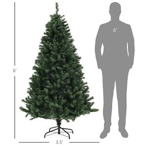 Albero di Natale Pre-Illuminato da 2,1 m con 1000 Luci Calde, Base Pieghevole in Acciaio, Materiale PE e PVC, Decorato - Product Image 3