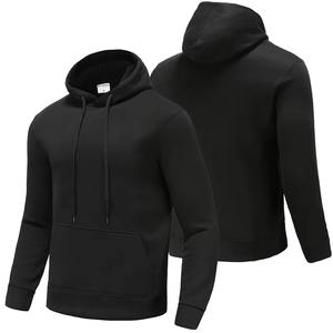 Sweats à capuche confortables pour hommes, sweats à capuche unis avec logo et couleurs personnalisables, vente en gros - Product Image 1