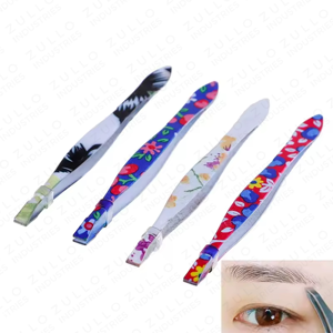 Wholesale Stainless Steel Eyebrow Tweezers Kit Slant and <b>Pointed</b> Tip Custom OEM Color Beauty Grooming <b>Tools</b> - Product Image 5