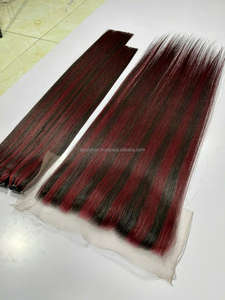 ราคาโรงงาน ผมแท้ 100% ไม่ผ่านการแปรรูป  จัดเรียงเส้นผมอย่างดี มีจำหน่ายหลายขนาด  แบบปิดหน้าผากด้วยเชือกผูก - Product Image 5