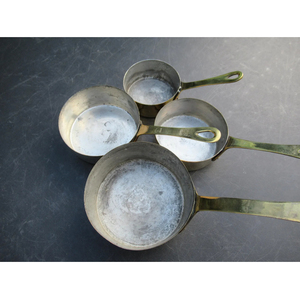 Handmade Tabletop Kitchenware <b>Measuring</b> Cups And <b>Spoon</b> Set 4 Piece Set Gold Color Plated With Brass Material Made Long Handle - Product Image 4