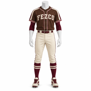 Uniforme de baseball léger, logo personnalisé, gris et noir, faible MOQ, prix bas, pour adultes. - Product Image 2