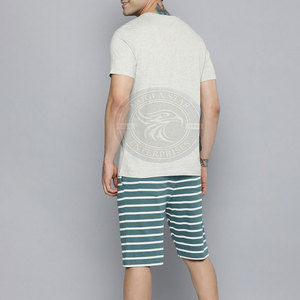 Ensemble de sport d'été pour hommes : T-shirt et short personnalisés, performance optimale, respirant, en molleton, pour la gym et le fitness, service OEM - Product Image 6