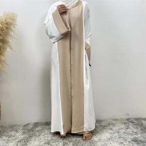 Abaya Fluida de Doble Capa de Chifón – Elegante Capa de Noche Transpirable para Bodas de Verano - Product Image 6