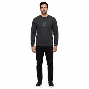 Sweat-shirt en coton imprimé pour homme, col rond, manches classiques, tricoté, pour l'automne, exporté du Bangladesh - Product Image 5